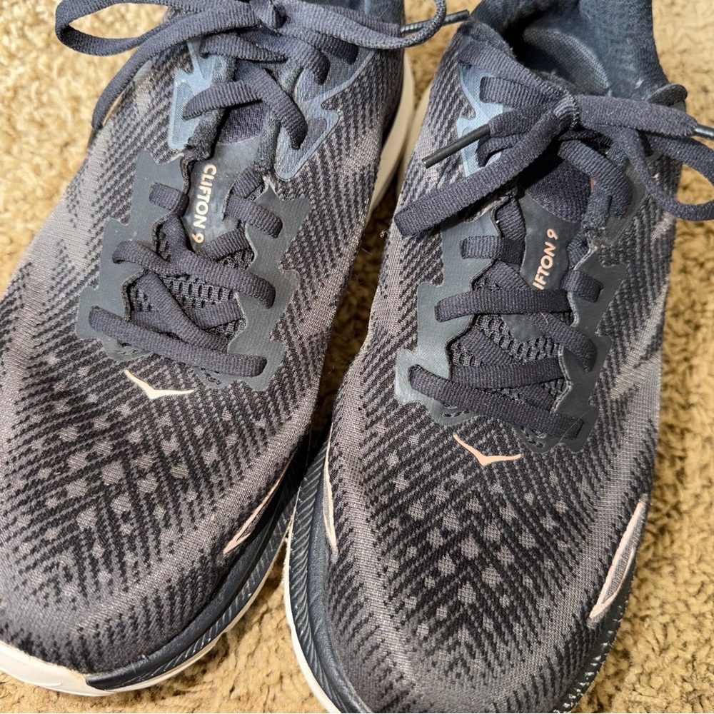 Women’s Hoka Clifton 9 Running Shoes Black Size 9 - Picture 6 of 9
